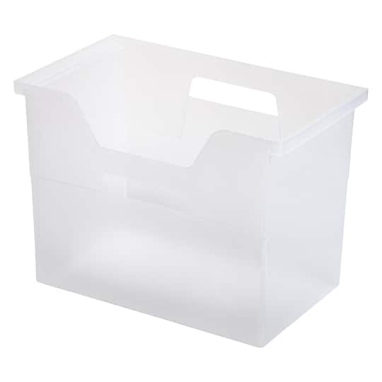 IRIS&#xAE; Large Open Top Plastic File Box